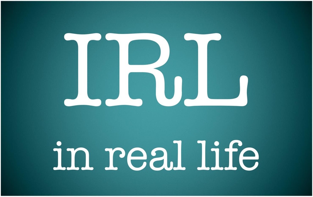 Wat betekent IRL en hoe gebruik ik het?
