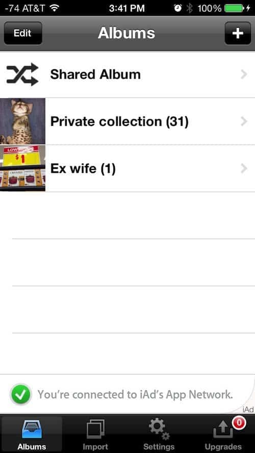 Hoe u uw foto's privé kunt houden in iOS met Private Photo Vault