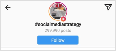 totaal aantal posts voor een specifieke Instagram-hashtag