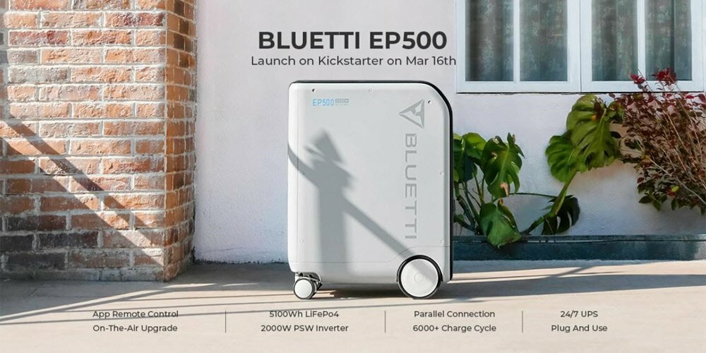 BLUETTI EP500 Home Power Station Debuut weggeefevenement