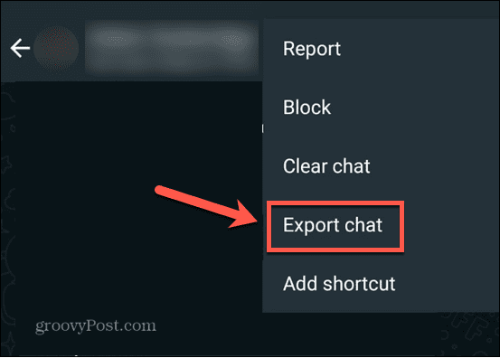 whatsapp exportchat