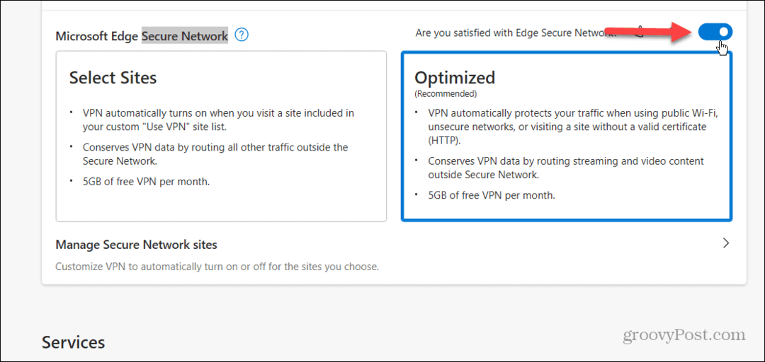 Hoe de Microsoft Edge VPN in te schakelen en te gebruiken