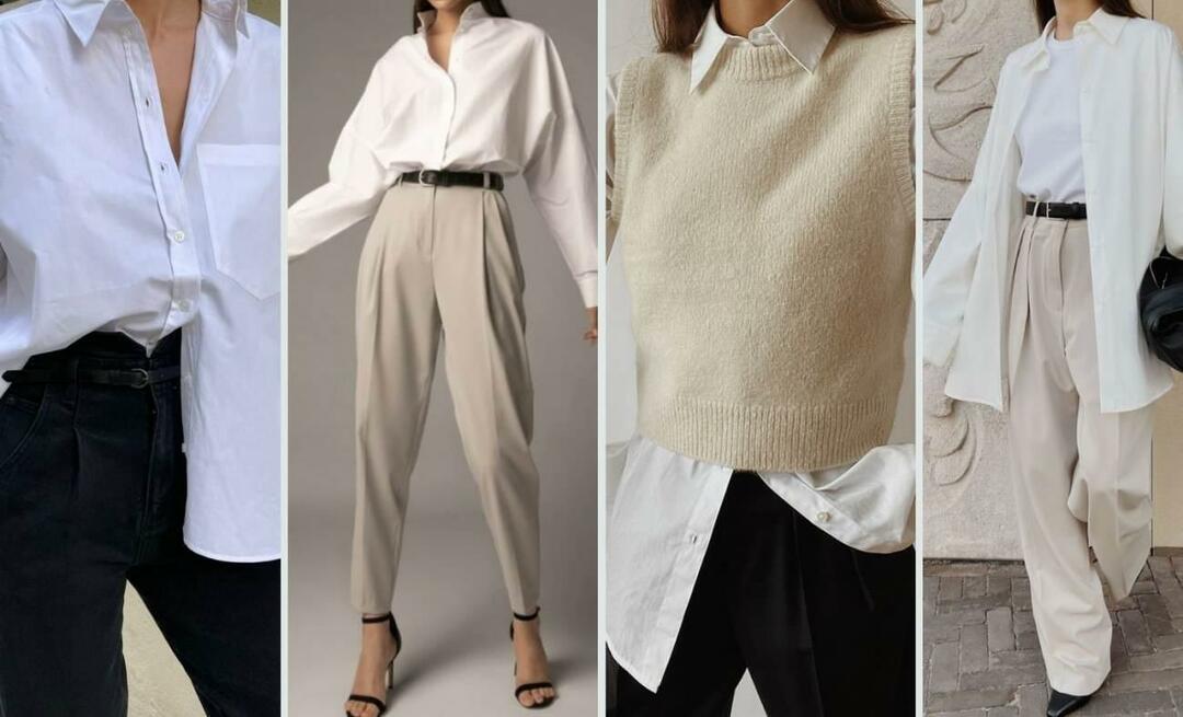 5 verschillende stijlen witte overhemdcombinaties speciaal voor het herfstseizoen!