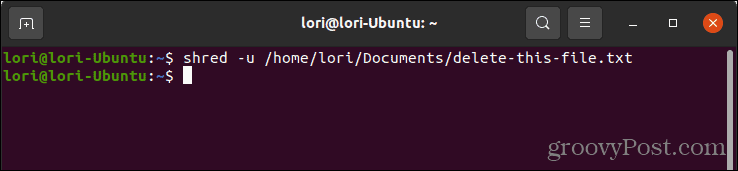 Verwijder veilig een bestand met het shred-commando in Linux