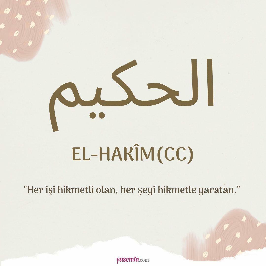 Wat betekent al-Hakim (cc)?