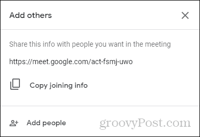 Google Meet deelname info deelnemen