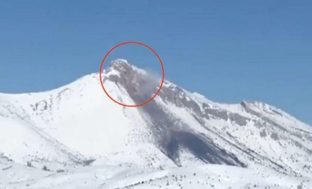 Er kwam een ​​verklaring van AFAD over de brand die uitbrak in de berg Kuş Kayası!