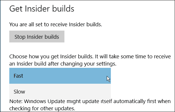 Windows 10 Insider bouwt