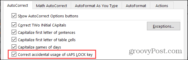 AutoCorrectie Caps Lock op Windows