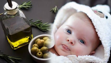 Kunnen baby's olijfolie drinken? Hoe olijfolie gebruiken bij zuigelingen voor obstipatie?
