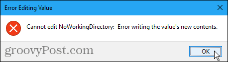 Kan fout in Windows-register niet bewerken