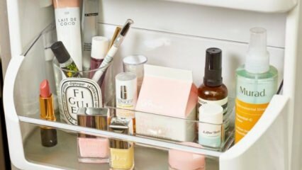 Cosmetische producten die in de koelkast moeten worden bewaard