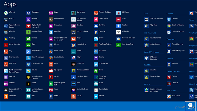 Hoe u alle Windows 8-programma's en -apps kunt bekijken en beheren