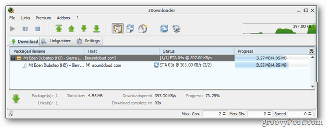 jdownloader downloadtabblad