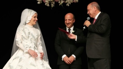 President Erdoğan plaatsvervanger Ali İhsan Arslan was getuige van het huwelijk