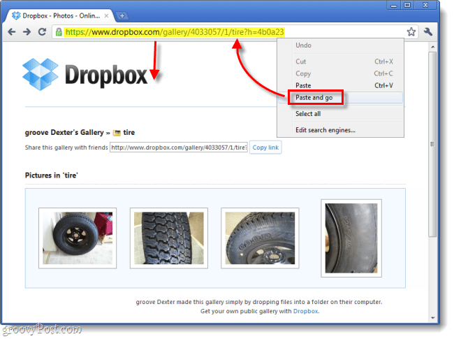 Dropbox gebruiken als galerij voor het delen van foto's