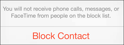 Blokkeer bellers iOS 7