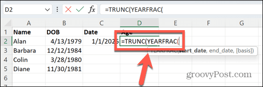 Excel-specifieke datum