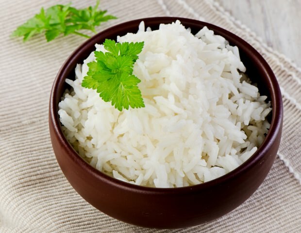 afslanken door rijst in te slikken
