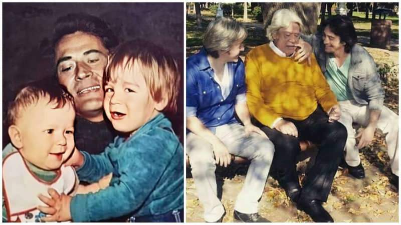 Cüneyt Arkın deelde zijn foto's van 40 jaar geleden met zijn kinderen