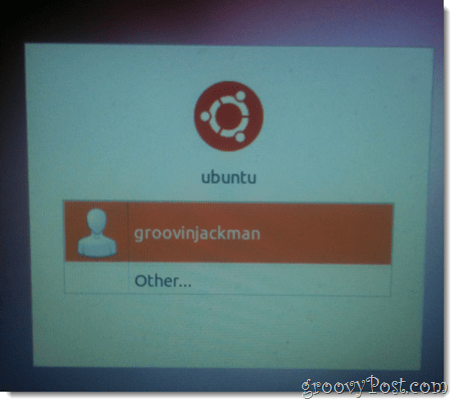 kies de nieuwe ubuntu-gebruiker