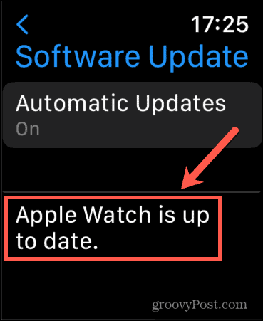 Apple Watch up-to-date