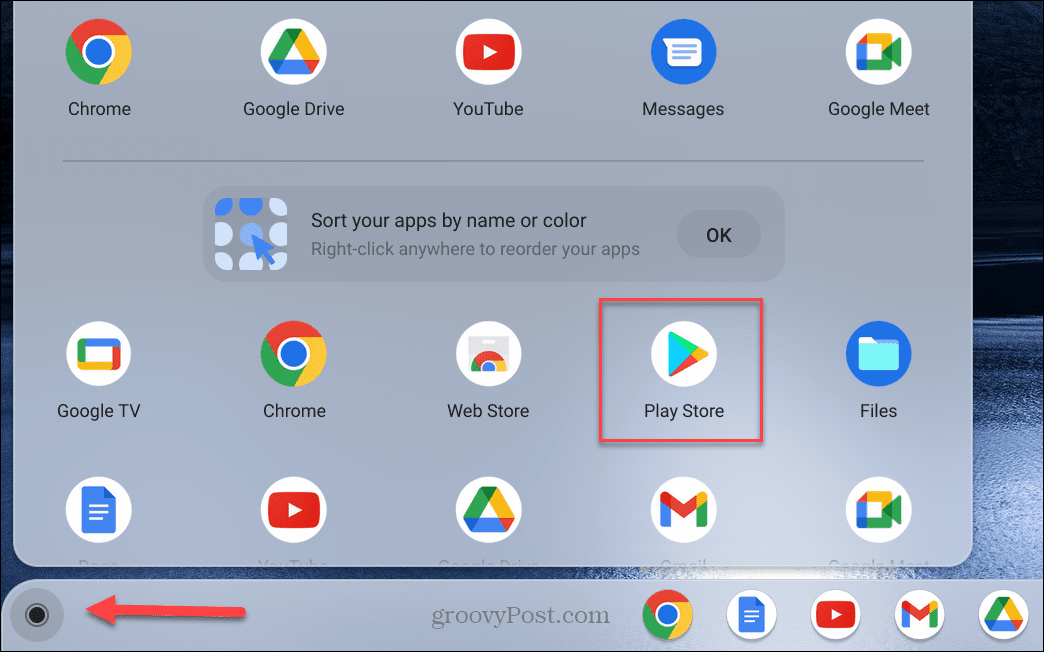 Google Play werkt niet op Chromebook