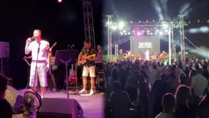 De regels voor sociale afstand werden overtreden tijdens het concert van de jonge zangeres Tan Taşçı!