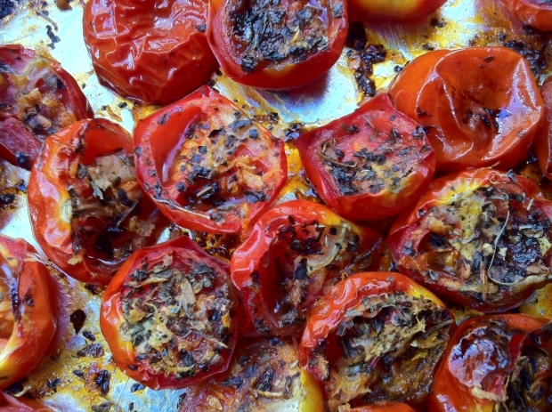 gebakken tomaten