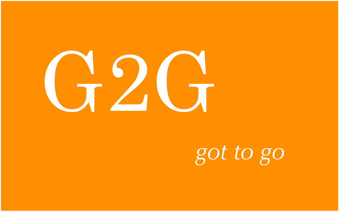 G2G betekenis