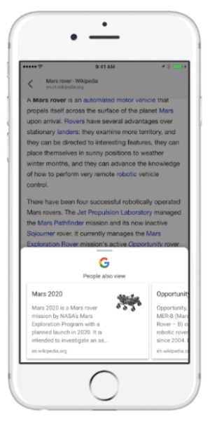 Google introduceert een nieuwe tool voor het ontdekken van inhoud in de Google-app voor iOS.