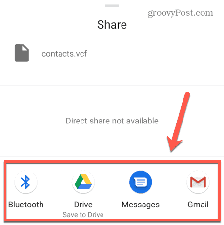 Android deelt contacten