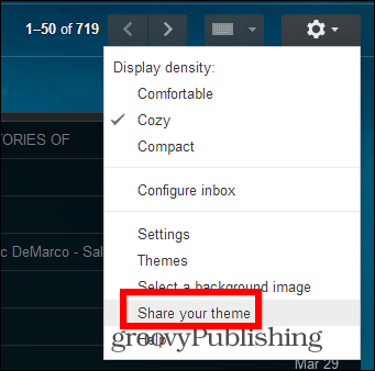 Aangepaste thema's van Gmail delen uw thema 2