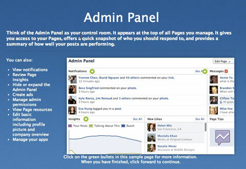 facebook studio admin paneel