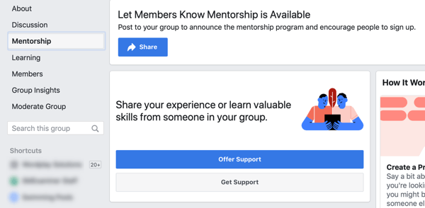 Hoe u uw Facebook-groepscommunity, de optie voor mentorschap van de Facebook-groep en het dashboardvoorbeeld kunt verbeteren 