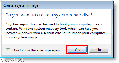Windows 7: maak een systeemimage