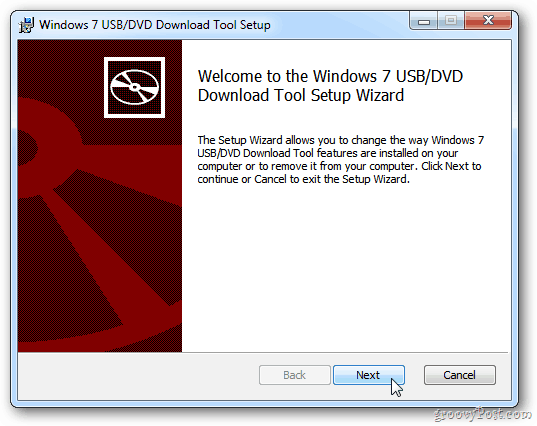 Windows 7 USB / DVD downloadtool