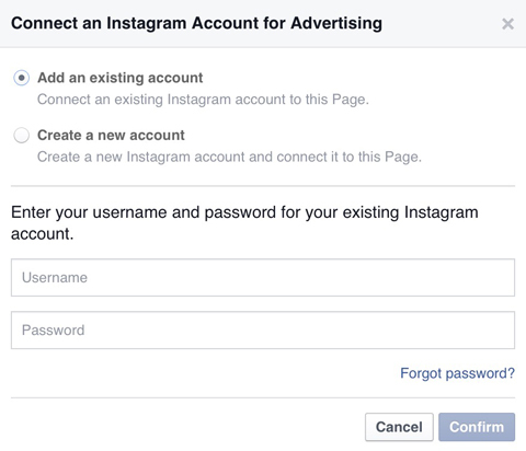 Instagram-account verbinden met Facebook