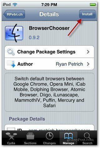 Installeer BrowserChooser