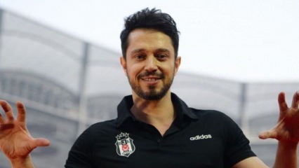 Harde momenten van Murat Boz, die het podium betrad tijdens de kampioenschapsvieringen van Beşiktaş!
