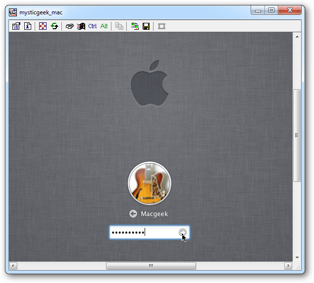 log in Mac
