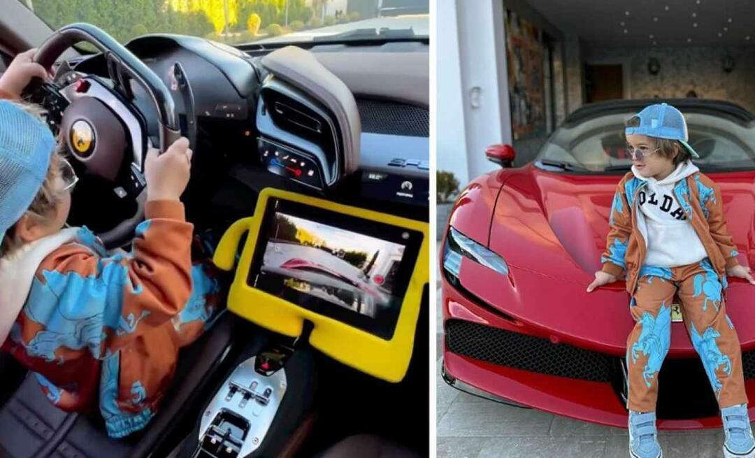 De 4-jarige zoon van Kenan Sofuoğlu, Zayn, veranderde de ijsbaan in stof! Met luxe auto...