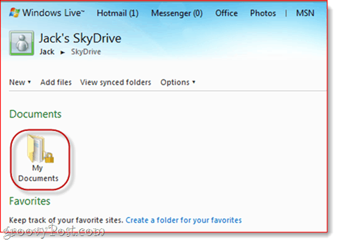 SkyDrive OneNote-integratie