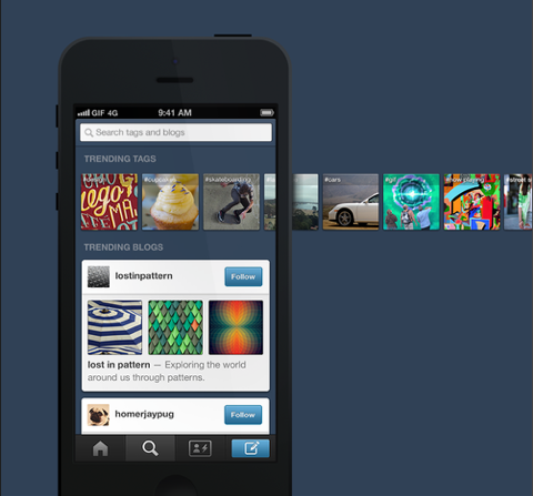 tumblr update mobiele apps