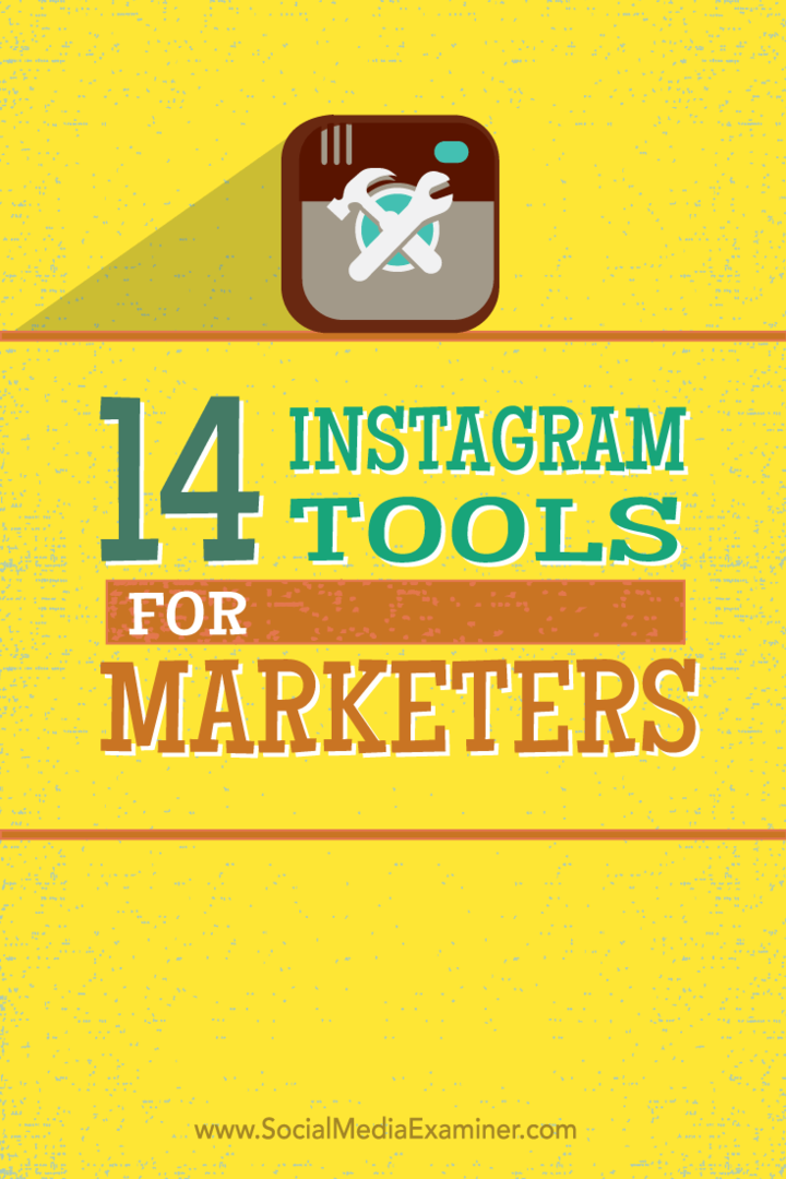 14 Instagram-tools voor marketeers: Social Media Examiner