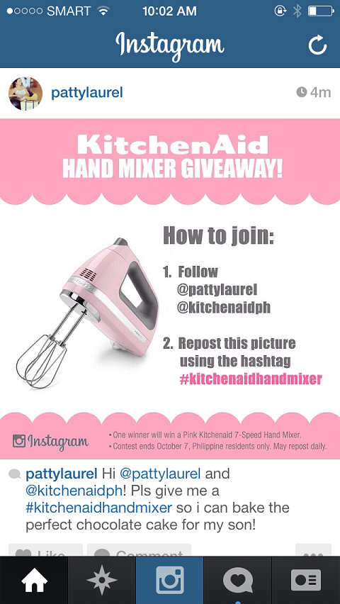 instagram kitchenaid hashtag voorbeeld