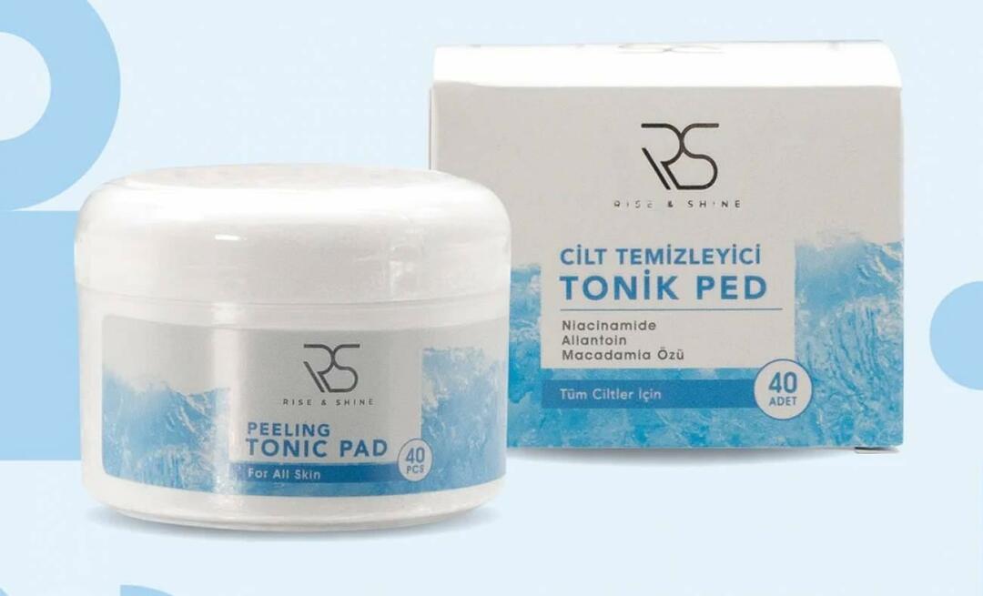 Wat doet Rise and Shine Peeling Tonic Pad en hoe gebruik je het?