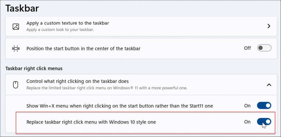 klik met de rechtermuisknop op de taakbalk verbeter het Windows 11 Start-menu en de taakbalk met start11