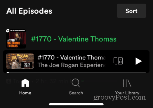 Gebruik Spotify-spraakopdrachten Joe Rogan JRE podcast