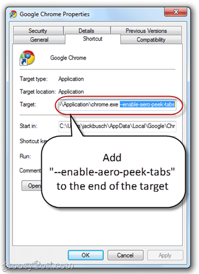 Schakel Aero Peek in in alle Google Chrome-tabbladen